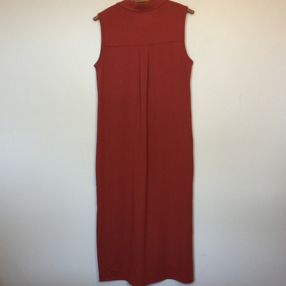 SOFT SURROUNDINGS Rust Front Button Maxi Dress S - Picture 2 of 7